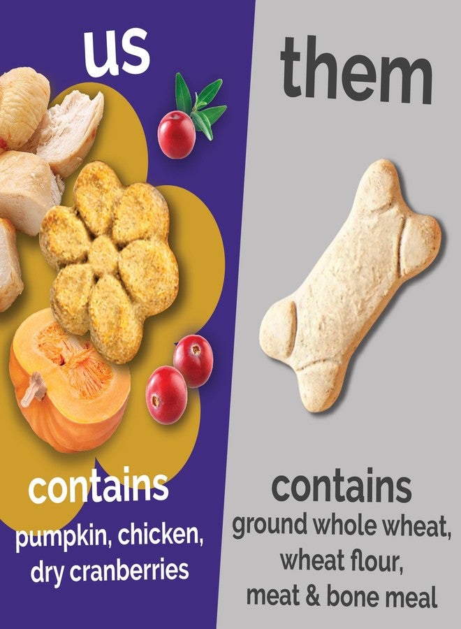 Fruitables Baked Dog Treats, Healthy Pumpkin Treat for Dogs, Low Calorie & Delicious, Free of Wheat, Corn and Soy, Made in The USA, Chicken and Cranberry Flavor, 12 oz - Image 3